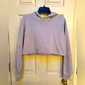 🍋🍋Lululemon Cropped Hooded Sweatshirt. Size 10. Color Lavender 🍋🍋